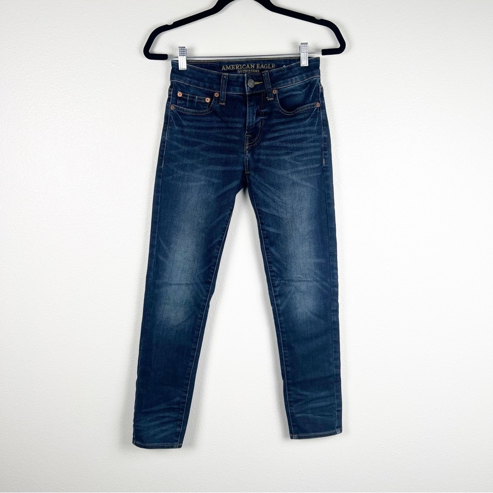 American Eagle Outfitters Dark Blue Skinny Jeans